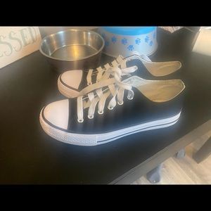 Black Converse like shoes, 8.5